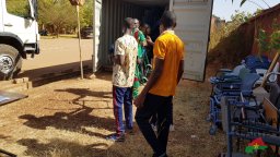 Sortie du matériel pour distribution